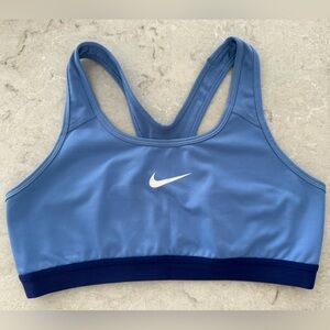 Nike Dri-FIT Racerback Sports Bra || Blue ||Size: Large
